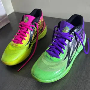 Puma Rick and Morty MB 02 377411-02 Black and Pink Athletic Shoes Men's Sz 9