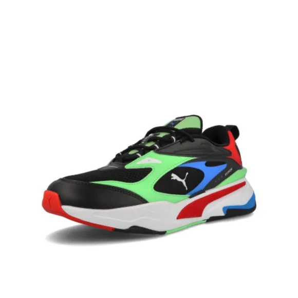 Puma RS Fast Low Mens Running Athletic Shoes Black Green Red 380562-01 NEW Sz 11