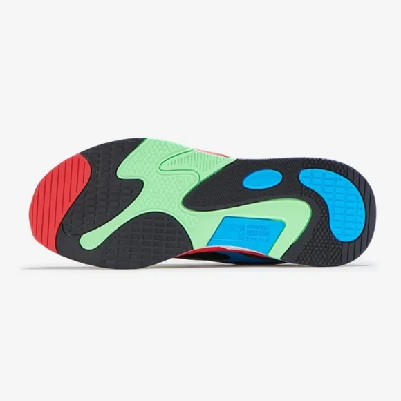 Puma RS Fast Low Mens Running Athletic Shoes Black Green Red 380562-01 NEW Sz 11