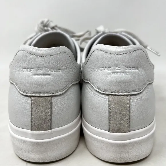 Rag &amp; Bone Shoes Women Size 8 (39) Low Sneakers White Off White Leather Casual
