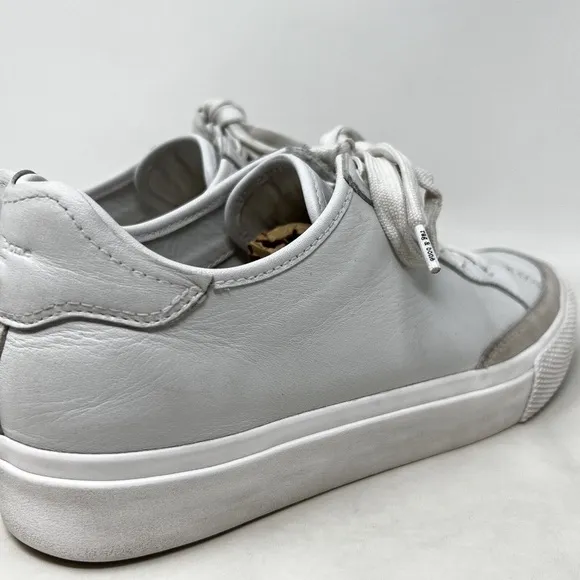 Rag &amp; Bone Shoes Women Size 8 (39) Low Sneakers White Off White Leather Casual