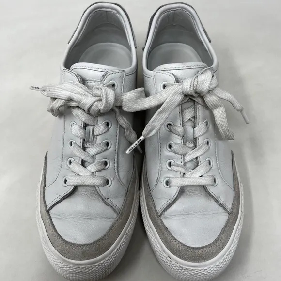 Rag &amp; Bone Shoes Women Size 8 (39) Low Sneakers White Off White Leather Casual