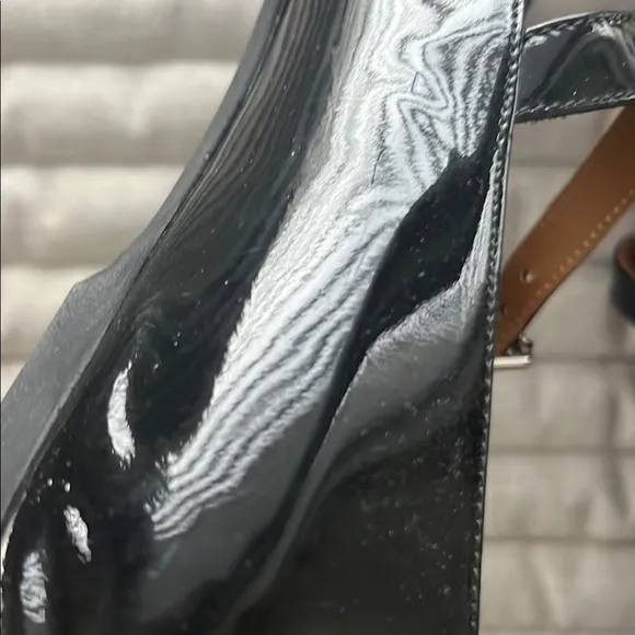 Ralph Lauren Mary Jane Ballet Flat Strap Size 38.5 Black