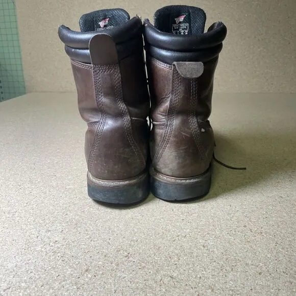 Red Wing Boots ASTM F 2413-11 Steel Toe Vibram Sole. Brown Size 10D