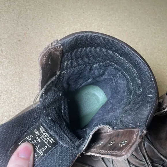 Red Wing Boots ASTM F 2413-11 Steel Toe Vibram Sole. Brown Size 10D
