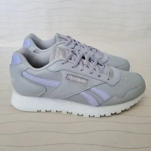 Reebok Womens Glide Running Shoes Lt Gray Lavender Sneakers 100033704 Sz 8.5 NEW