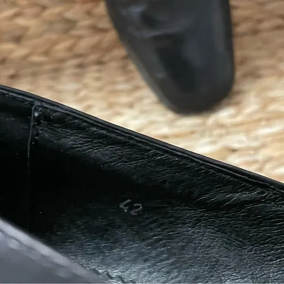 Reiss Black Square Toe‎ Leather Loafers