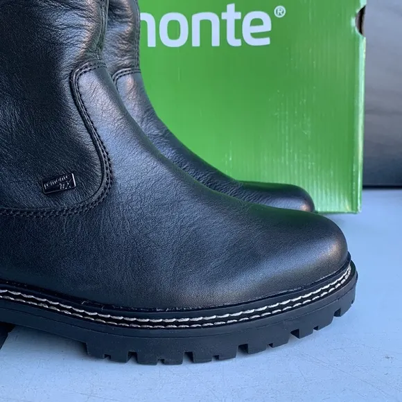 Remonte NWB Women's Waterproof Side-Zipped‎ Ankle Boots, Black, Size 36EU/5.5US