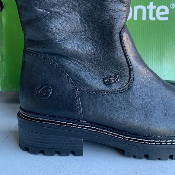 Remonte NWB Women's Waterproof Side-Zipped‎ Ankle Boots, Black, Size 36EU/5.5US