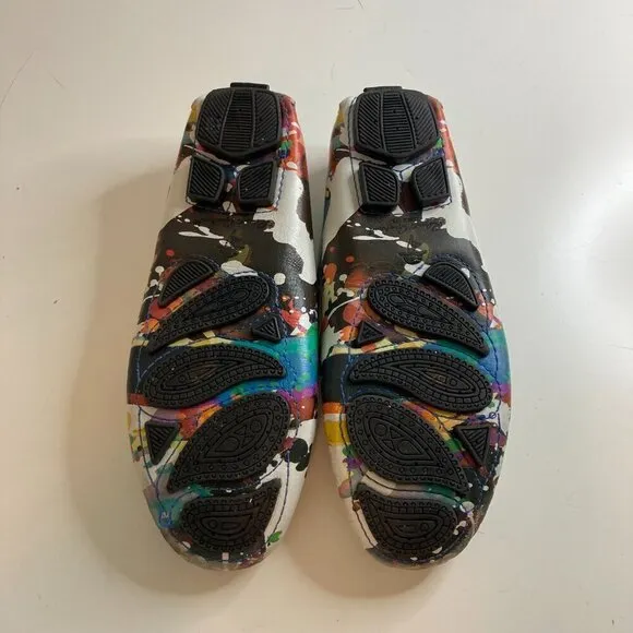 Robert Graham GERARD Splatter Splash Print Multi Leather Drivers Loafers Shoes