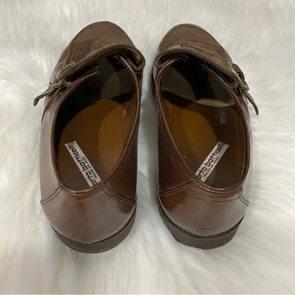 Roberto Botticelli made in Italy men’s leather monk strap shoes size fits 7.5