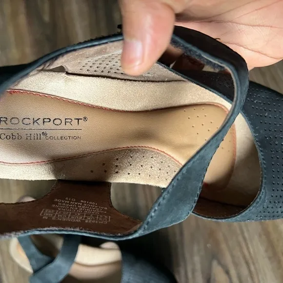 Rockport Shoes Cobb Hill Judson Sling Shoe Style# 100106 with Velcro strap 9.5