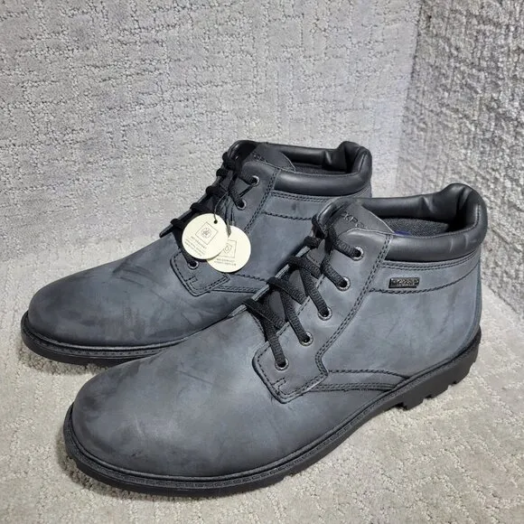 Rockport Storm Surge Men's Size 11.5 US Black Waterproof Ankle Boots A13714