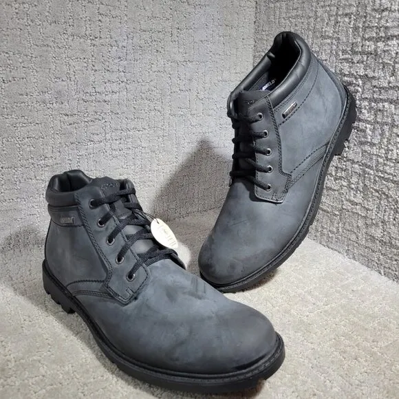 Rockport Storm Surge Men's Size 11.5 US Black Waterproof Ankle Boots A13714