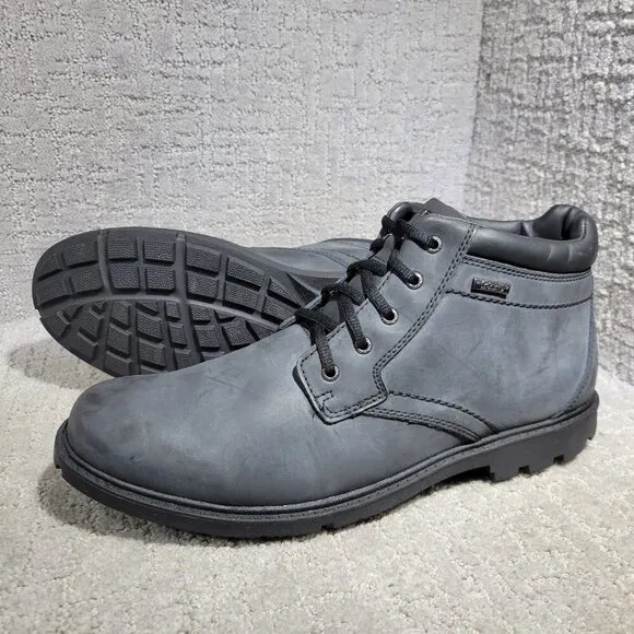 Rockport Storm Surge Men's Size 11.5 US Black Waterproof Ankle Boots A13714