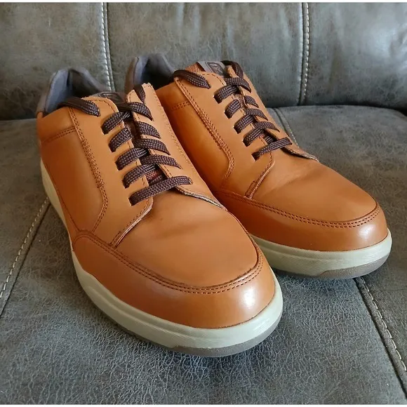 Rockport Truetech SHOES Bronson Brown Leather NEW with box Comfort Size 10W #802
