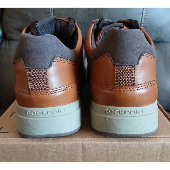Rockport Truetech SHOES Bronson Brown Leather NEW with box Comfort Size 10W #802