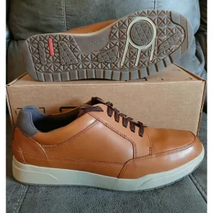 Rockport Truetech SHOES Bronson Brown Leather NEW with box Comfort Size 10W #802