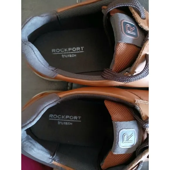 Rockport Truetech SHOES Bronson Brown Leather NEW with box Comfort Size 10W #802