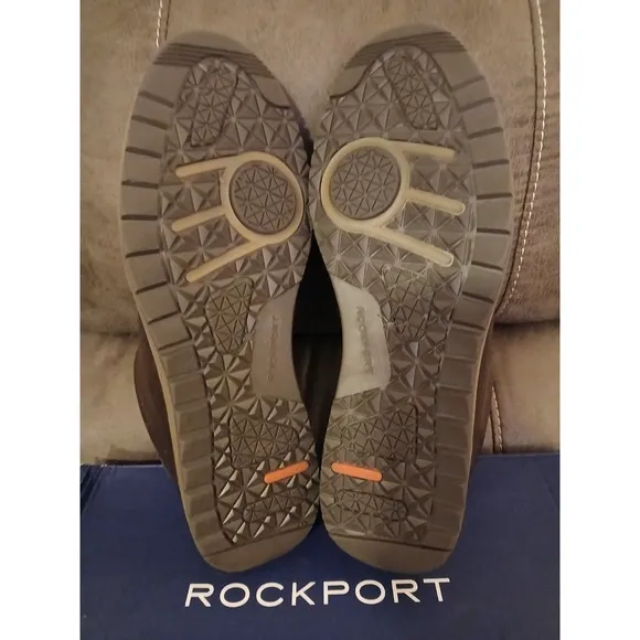 Rockport Truetech SHOES ChocolateBrown Leather NEW with box Confort &amp; Style #896