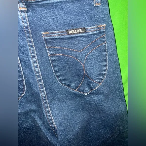 Rollas East Coast Flare High Rise Women's Jeans size 25- DARK BLUE