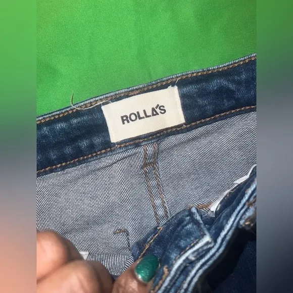 Rollas East Coast Flare High Rise Women's Jeans size 25- DARK BLUE
