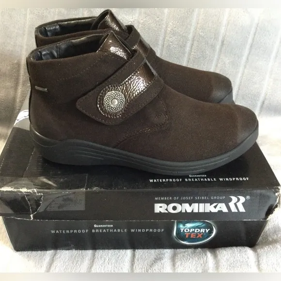 Romika Madeira 07 Brown Waterproof Ankle Boots EU 36 US 5 to 5.5
