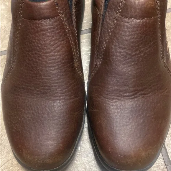 Roper Brown Leather Slip-On Loafers