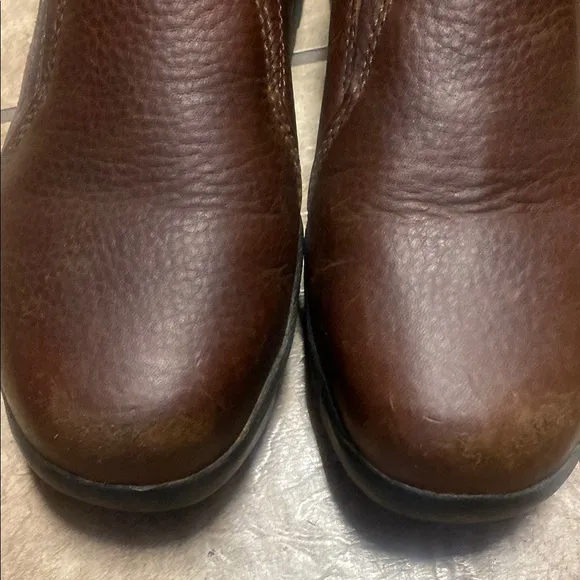 Roper Brown Leather Slip-On Loafers