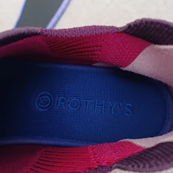 Rothy's Burgundy Knit Slip-On Sneakers