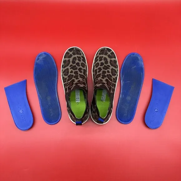 Rothy's Chelsea Slip-On Wildcat Cheetah Print Boots Shoes - Women's Size 11.5
