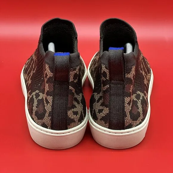 Rothy's Chelsea Slip-On Wildcat Cheetah Print Boots Shoes - Women's Size 11.5