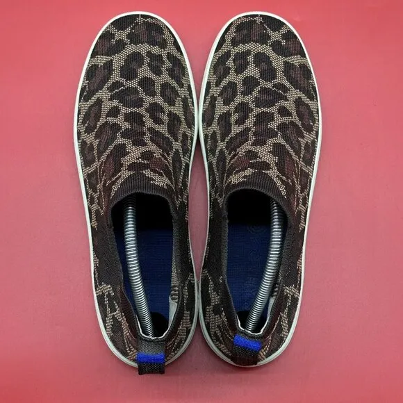 Rothy's Chelsea Slip-On Wildcat Cheetah Print Boots Shoes - Women's Size 11.5