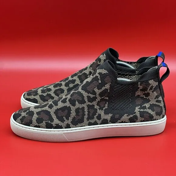 Rothy's Chelsea Slip-On Wildcat Cheetah Print Boots Shoes - Women's Size 11.5