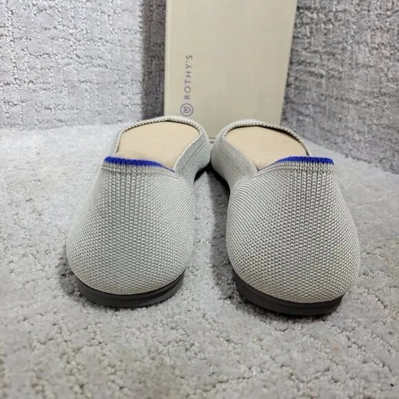 Rothys The Flat Beige Flax Birdseye Round Toe Slip on Shoes Multiple Sizes