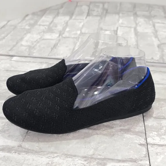Rothy's The Flat Loafers Flats Shoes Womens Size‎ 8.5 Black Slip On