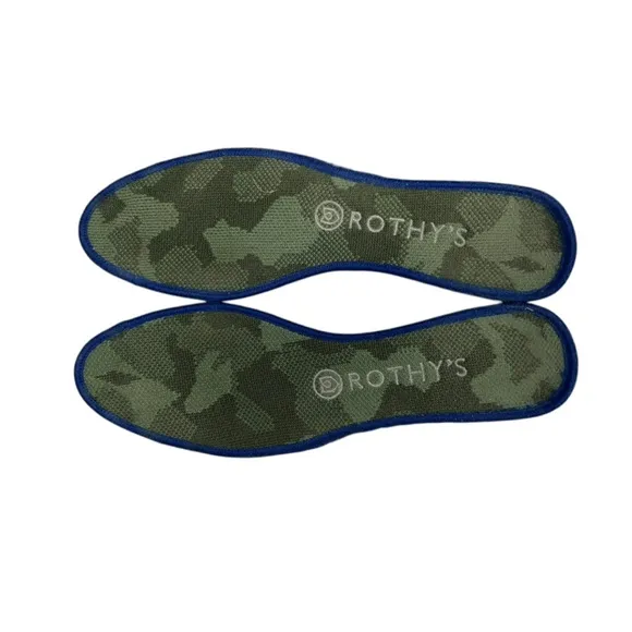 Rothy’s The Flat Olive Green Camo Round Toe Loafers Shoes Women’s Size 8.5 US