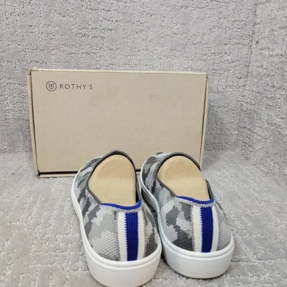 ROTHY'S The Kids Sneaker Grey Camo Slip On Shoes Little Kids Size 13