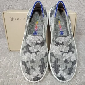 ROTHY'S The Kids Sneaker Grey Camo Slip On Shoes Little Kids Size 13