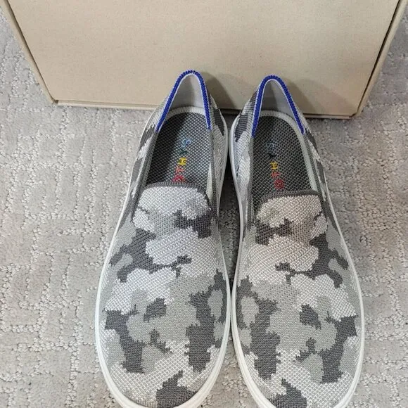ROTHY'S The Kids Sneaker Grey Camo Slip On Shoes Little Kids Size 13