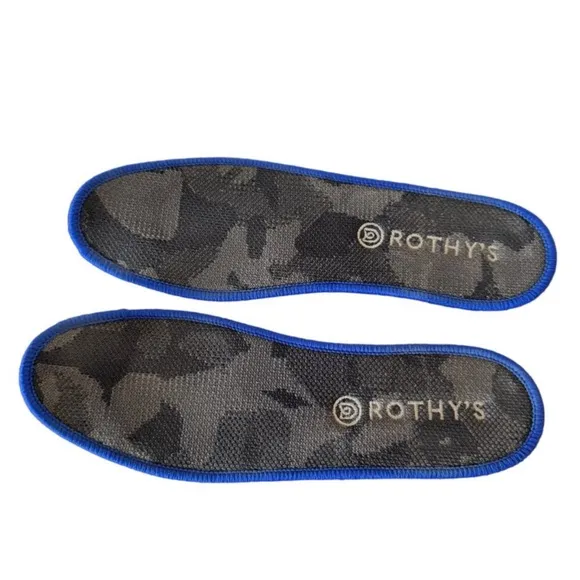 Rothy's The Original Slip On Sneakers Shoes Gray Black Camo Size 10.5