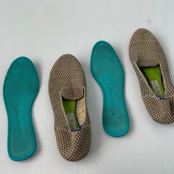 Rothy’s The Round Multi Metallic slip on loafer washable women’s shoes size 9