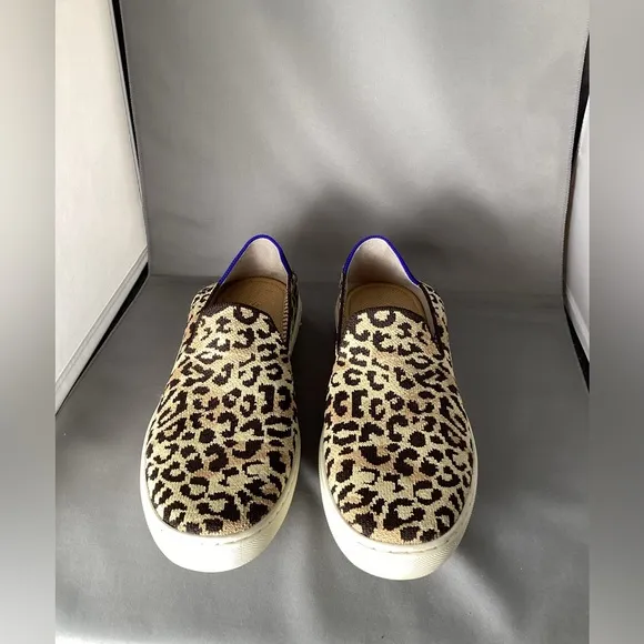 Rothy’s The Sneaker Desert Cat Leop Cheetah slip on shoes