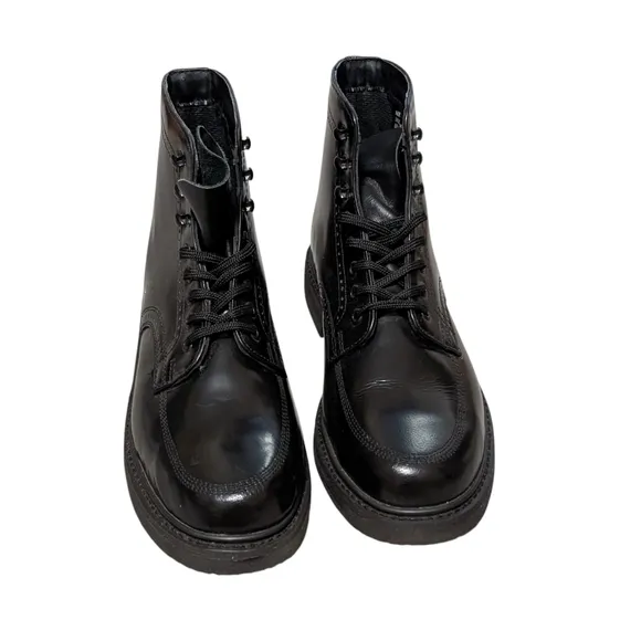 Rubicon leather lace up ankle boot men's 13E casual dress everyday combat moto