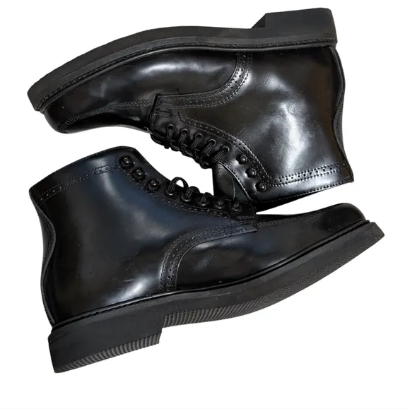 Rubicon leather lace up ankle boot men's 13E casual dress everyday combat moto
