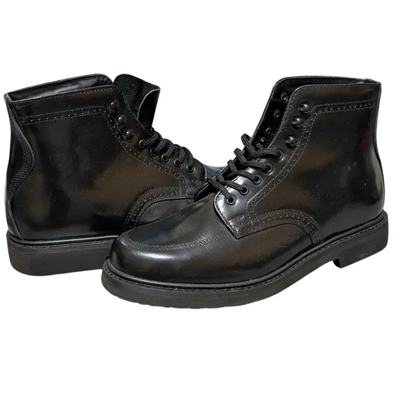 Rubicon leather lace up ankle boot men's 13E casual dress everyday combat moto