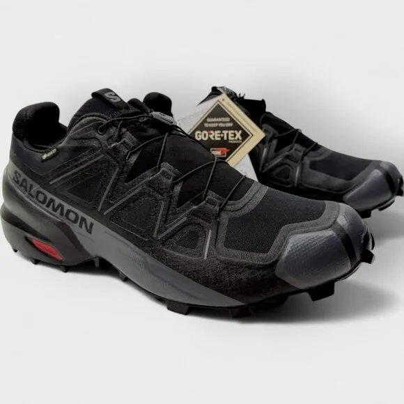 Salomon Men's Speedcross GTX Trail Running Shoes Black Size 10 NWT No Box