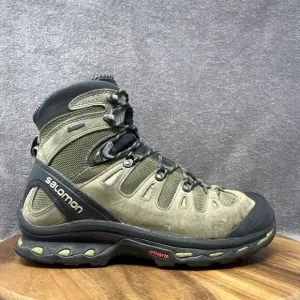 Salomon Quest 4D 2 GTX Gore-Tex Ortholite Green Hiking Boots 643001 Men's Size 8