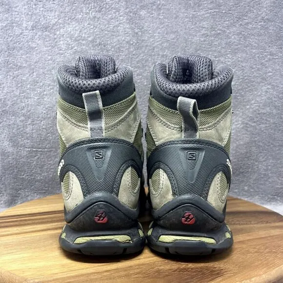 Salomon Quest 4D 2 GTX Gore-Tex Ortholite Green Hiking Boots 643001 Men's Size 8