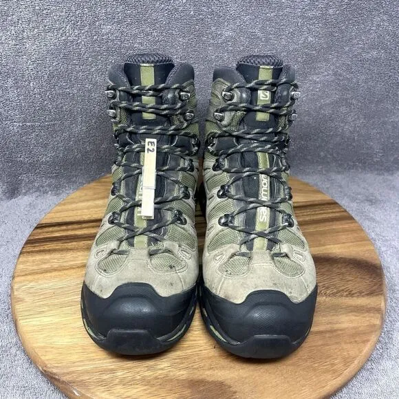 Salomon Quest 4D 2 GTX Gore-Tex Ortholite Green Hiking Boots 643001 Men's Size 8